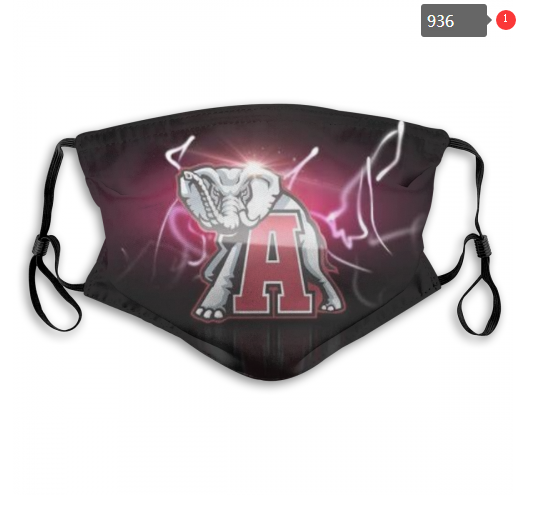 NCAA Alabama Crimson Tide #2 Dust mask with filter->ncaa dust mask->Sports Accessory